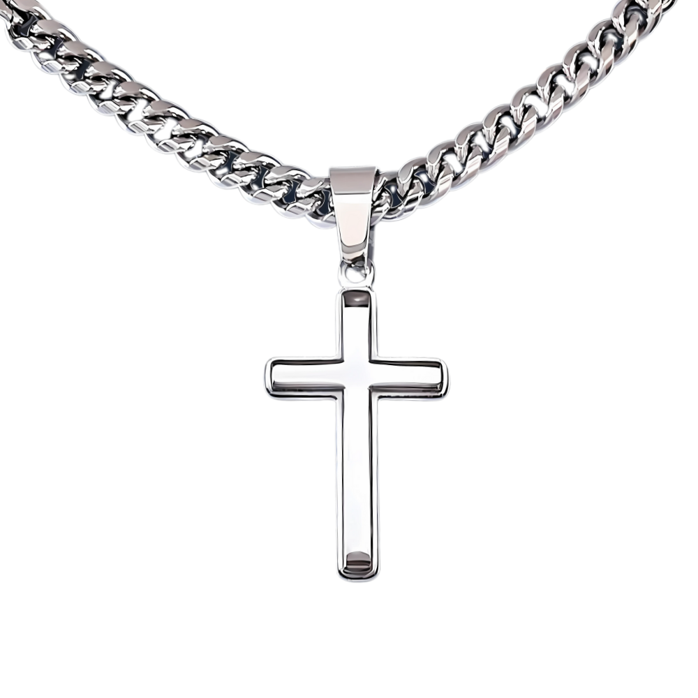 Stainless Steel Curb Chain Necklace