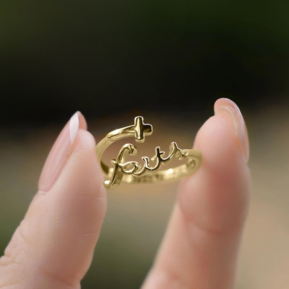 Cross Wrap Faith Ring