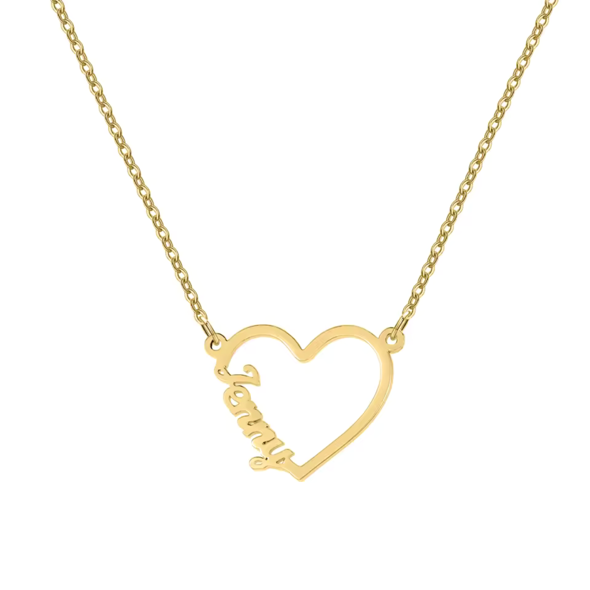 Personalized Heart Name Necklace
