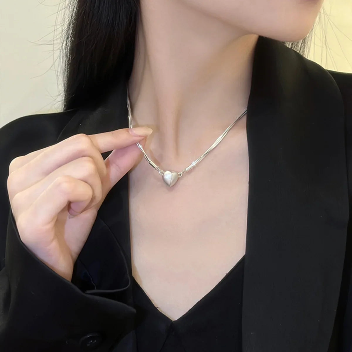 To My Wife - Magnetic Bond Heart Necklace