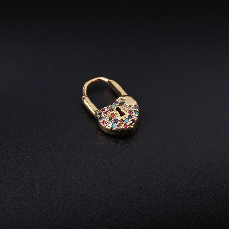 Heart Lock Hoops