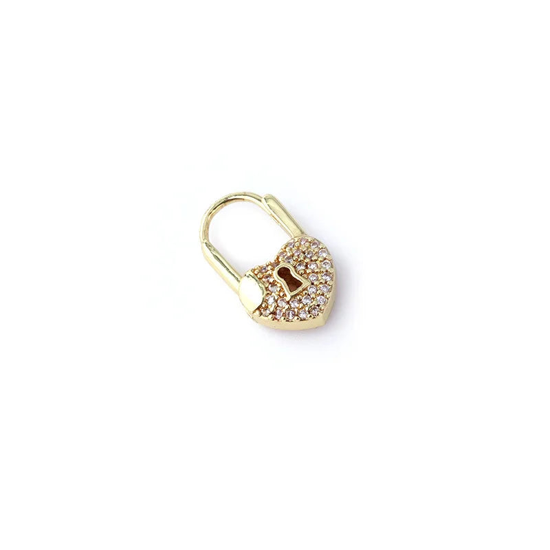 Heart Lock Hoops