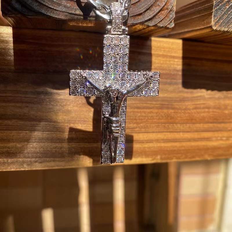 14K Gold Plated Jesus Christ Crucifix Necklace