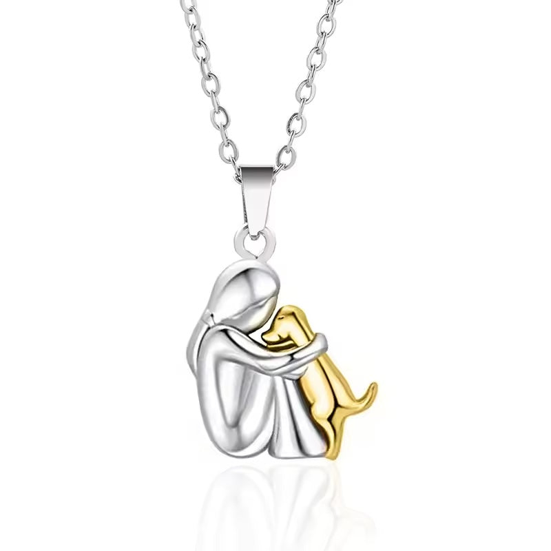 FAITHFUL DOG PENDANT NECKLACE