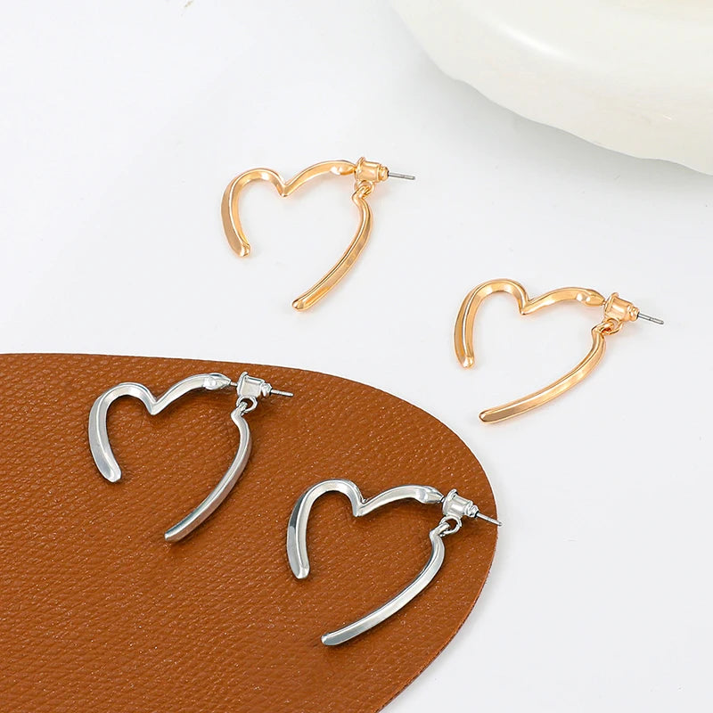 Love Heart Drop Earrings