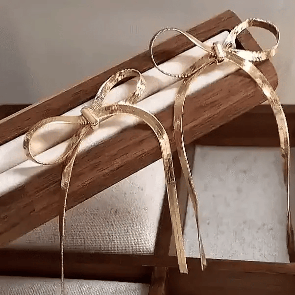 Whisper Bow Long Earrings