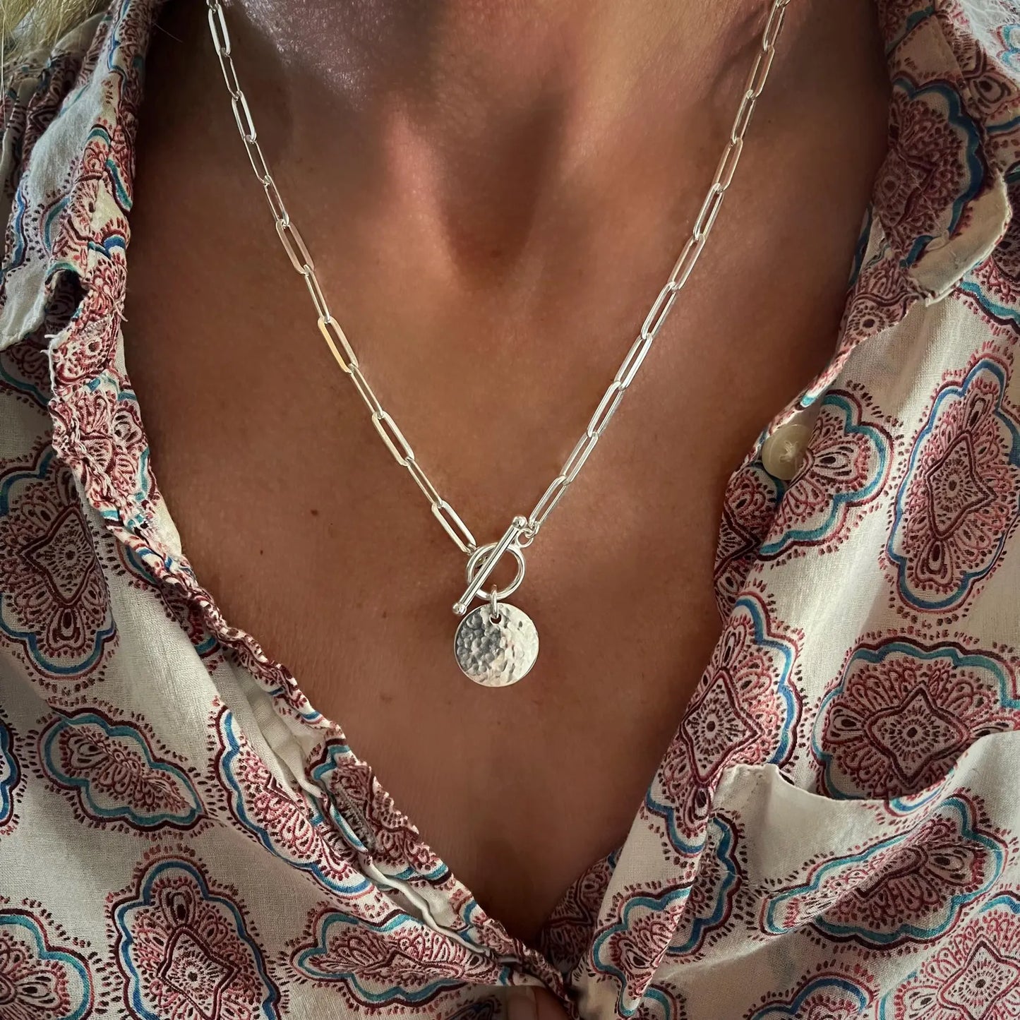 Dainty Sun Toggle Necklace