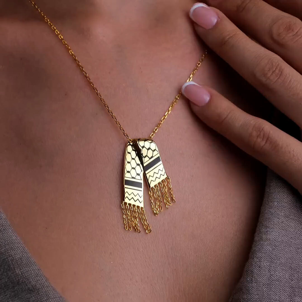 Kufiya Scarf Necklace