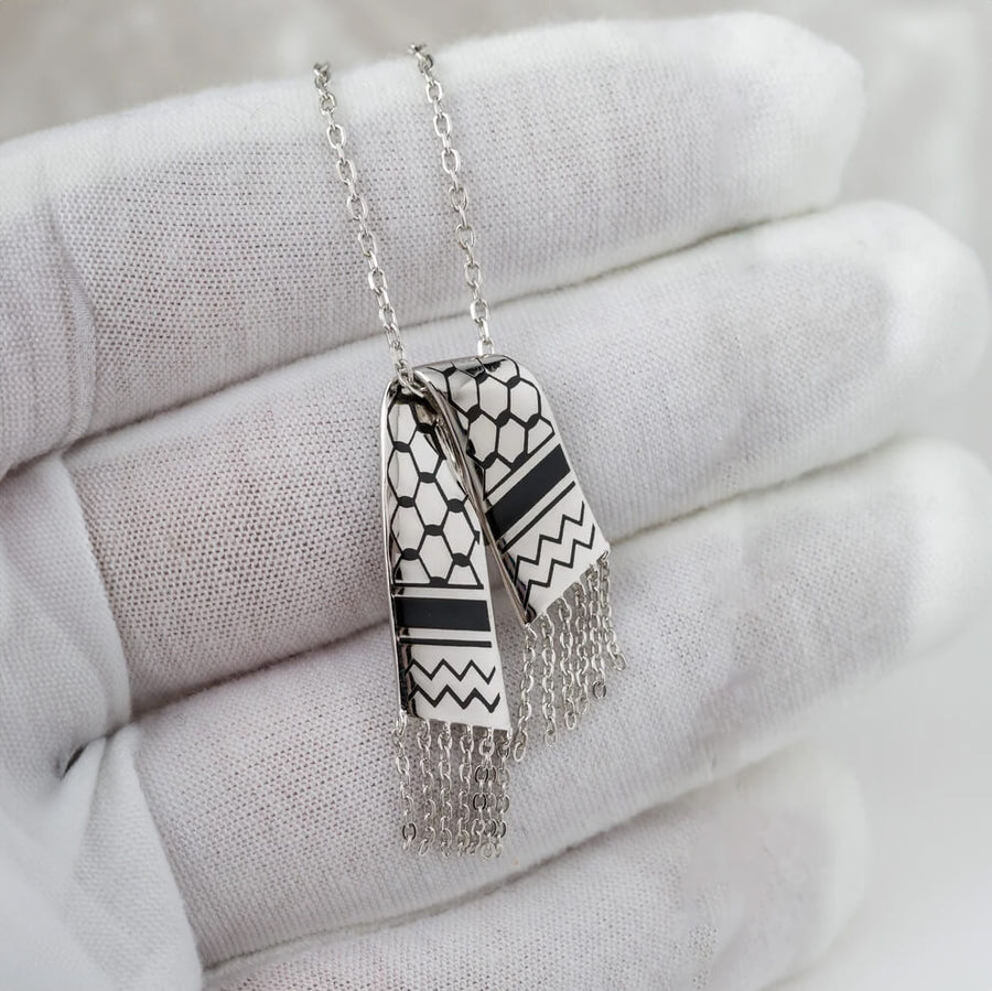 Kufiya Scarf Necklace