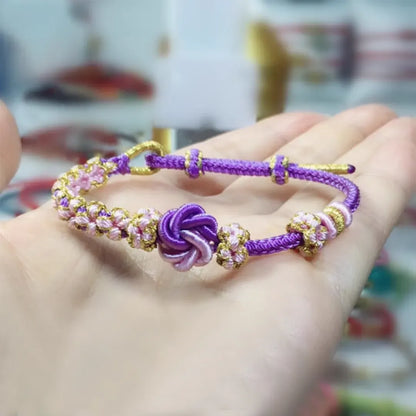 Pink Peach Flower Bracelet