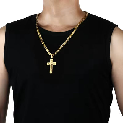 Sanctus Steel Cross Chain
