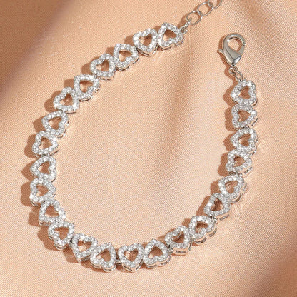 Love Hearts Diamond Bracelet