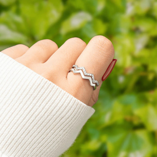 Double Wave Ring