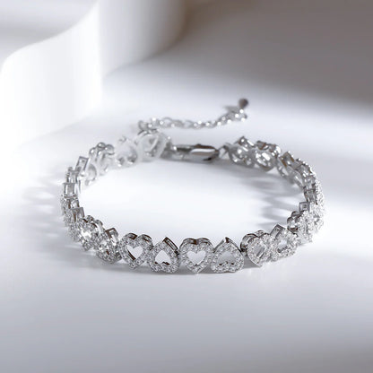 Love Hearts Diamond Bracelet