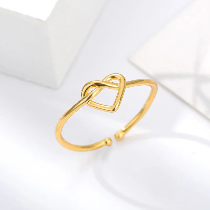 Adjustable Heart Ring