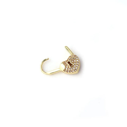 Heart Lock Hoops