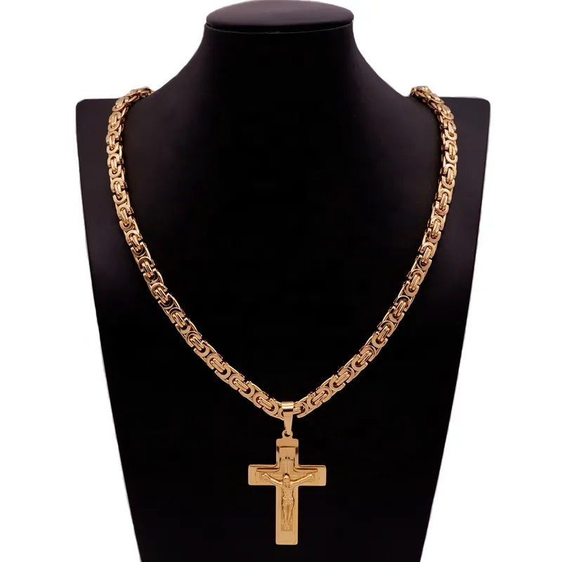 Sanctus Steel Cross Chain
