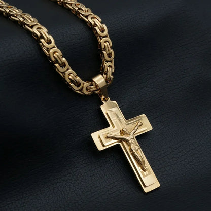 Sanctus Steel Cross Chain