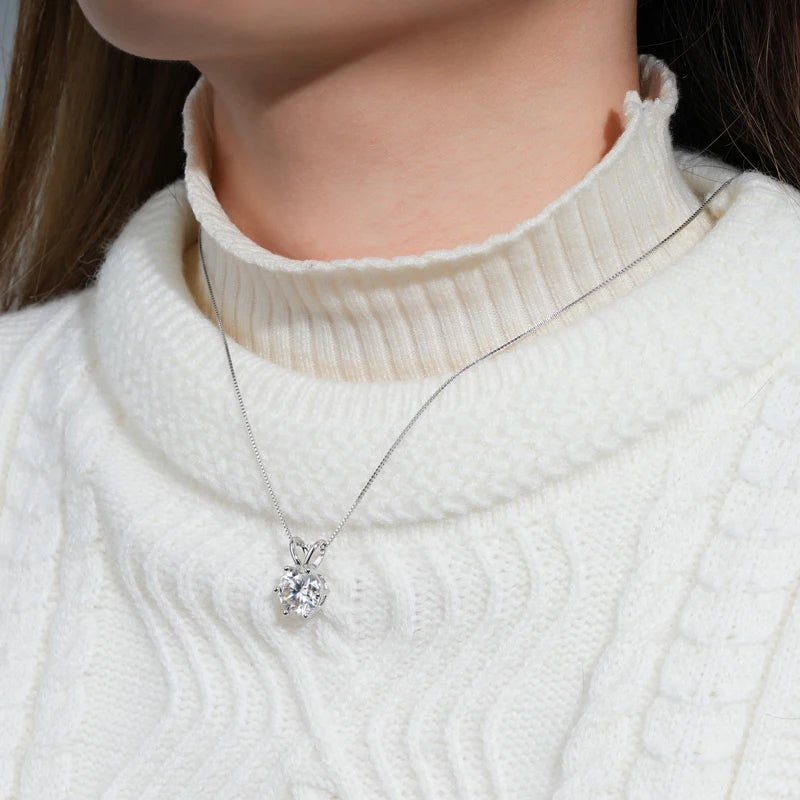 Moissanite Pendant Necklace
