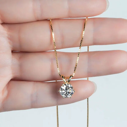 Moissanite Pendant Necklace