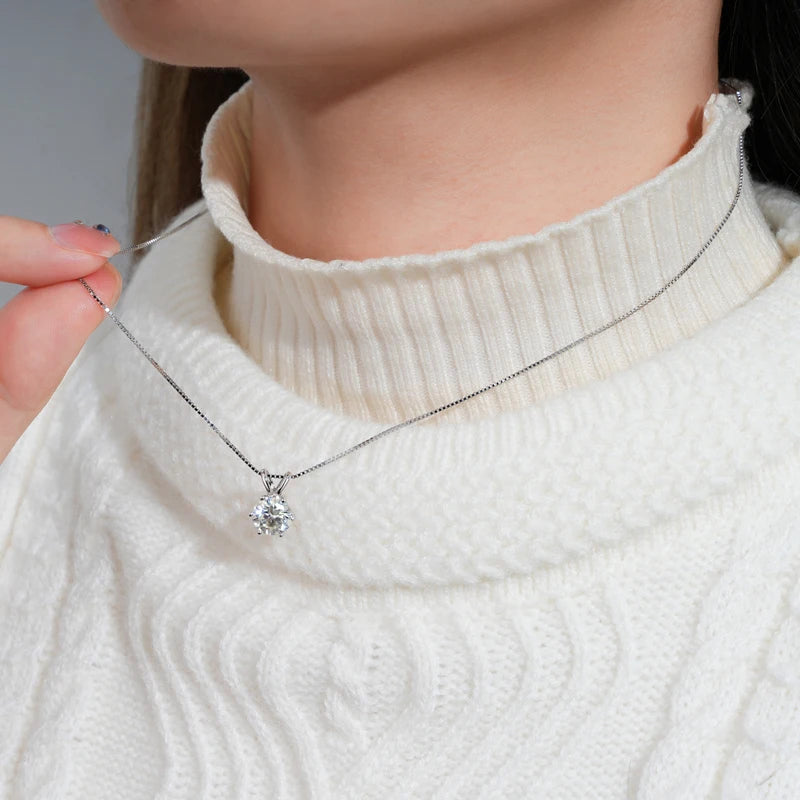Moissanite Pendant Necklace