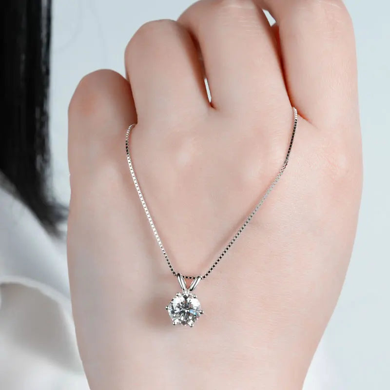 Moissanite Pendant Necklace