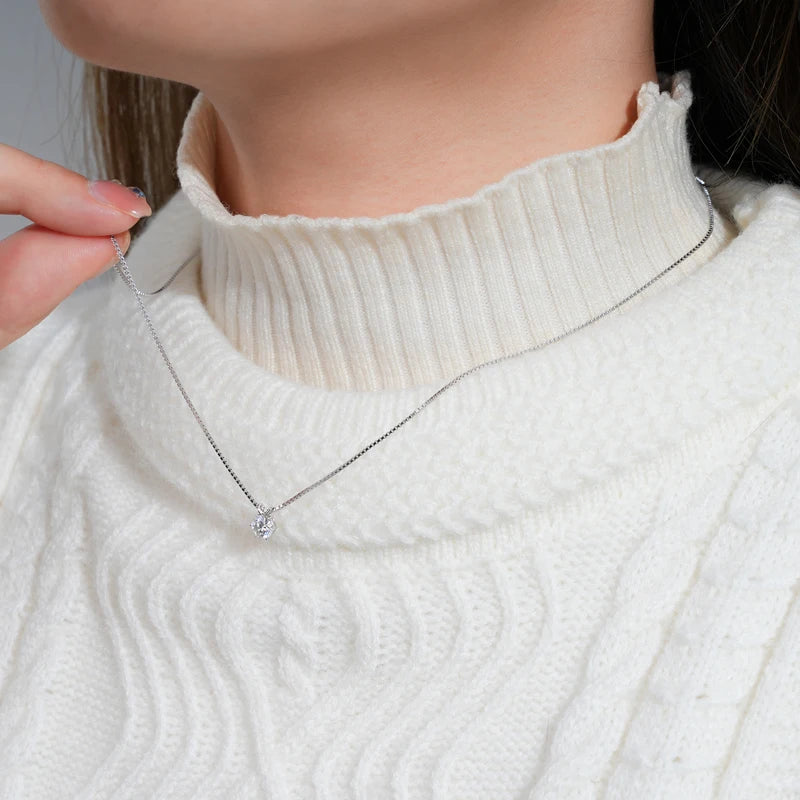 Moissanite Pendant Necklace