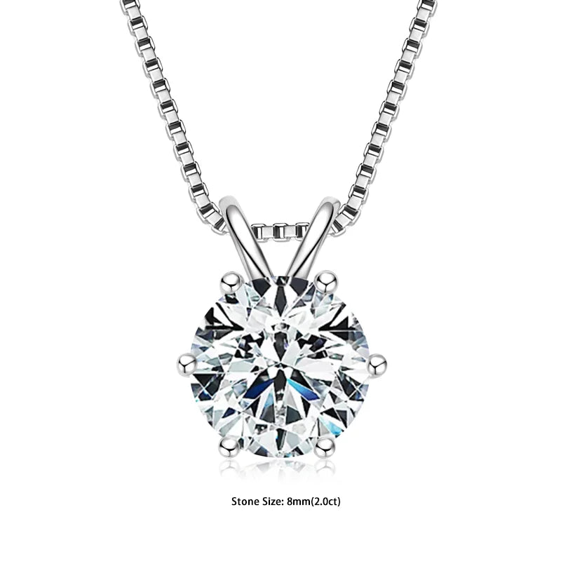 Moissanite Pendant Necklace