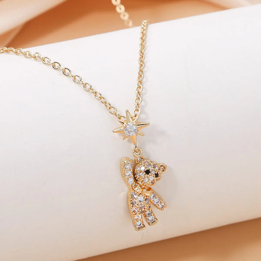 Lovely Bear Pendant Necklace