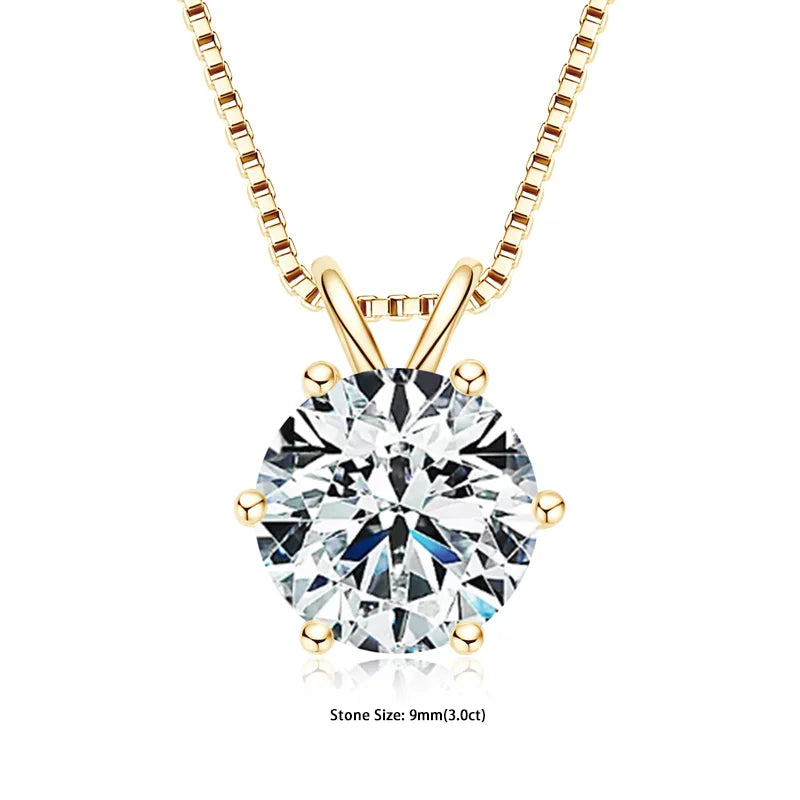 Moissanite Pendant Necklace