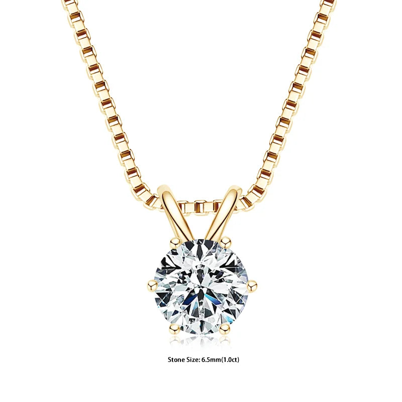 Moissanite Pendant Necklace