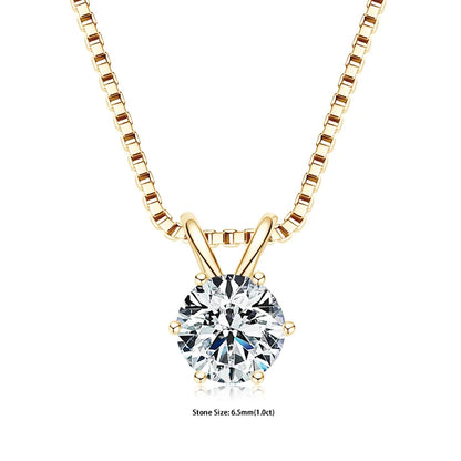 Moissanite Pendant Necklace