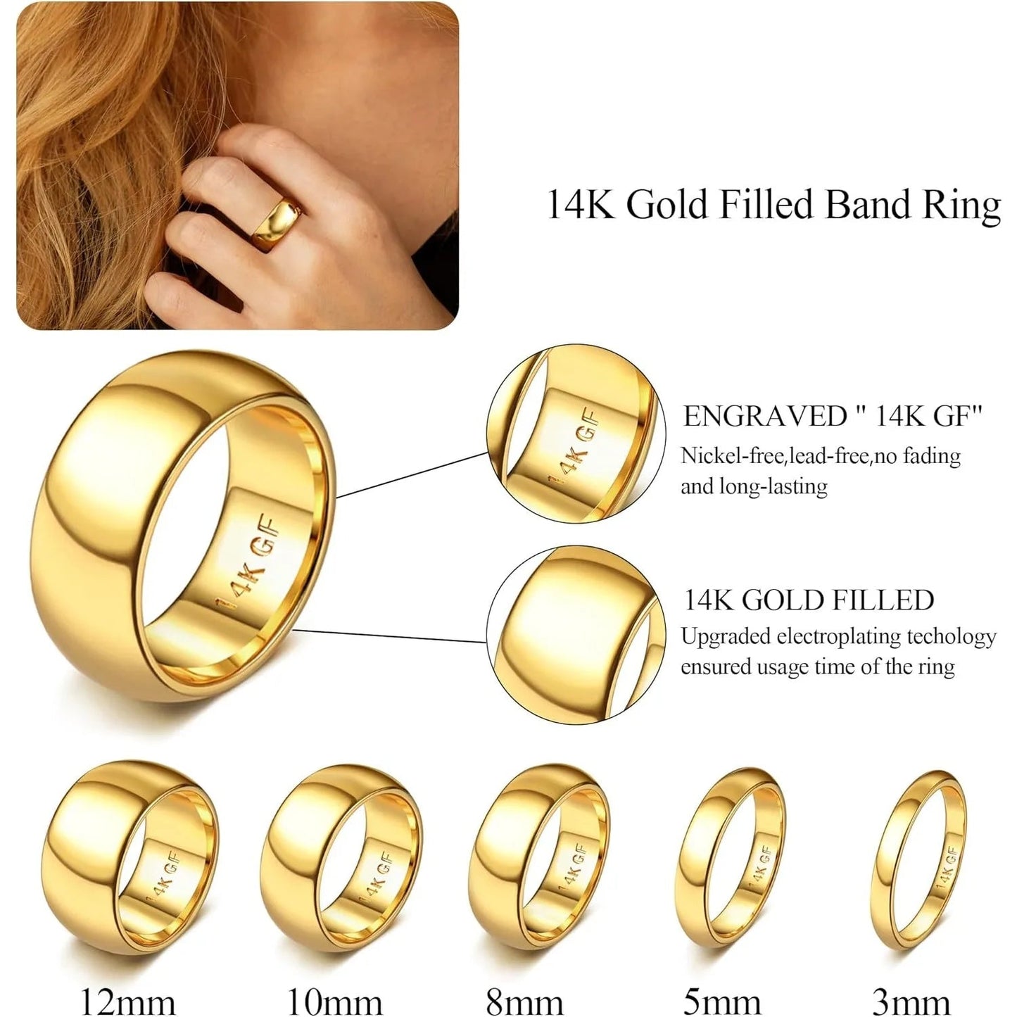 14K Gold Plated Band