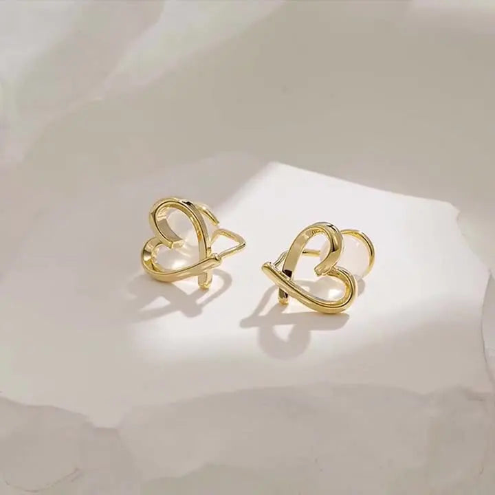 Heart Ear Clips