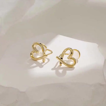Heart Ear Clips