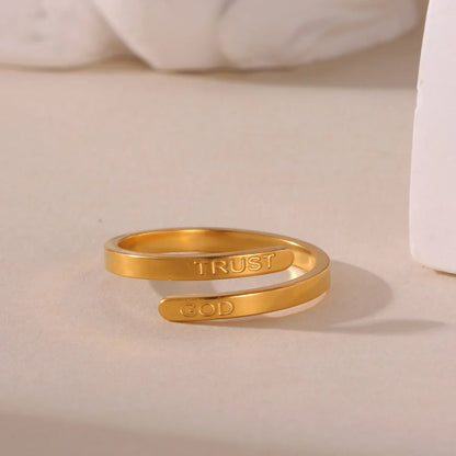 Trust God Ring