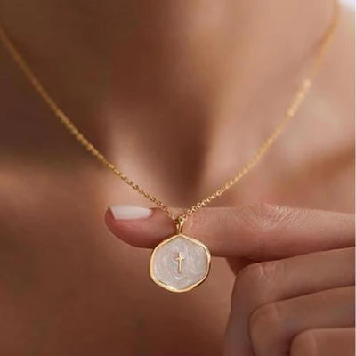 18k Dainty Cross Necklace