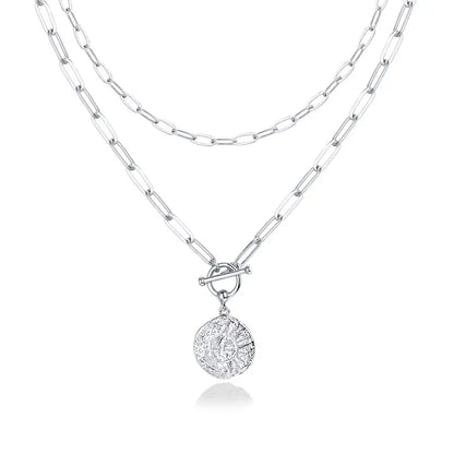 Dainty Sun Toggle Necklace