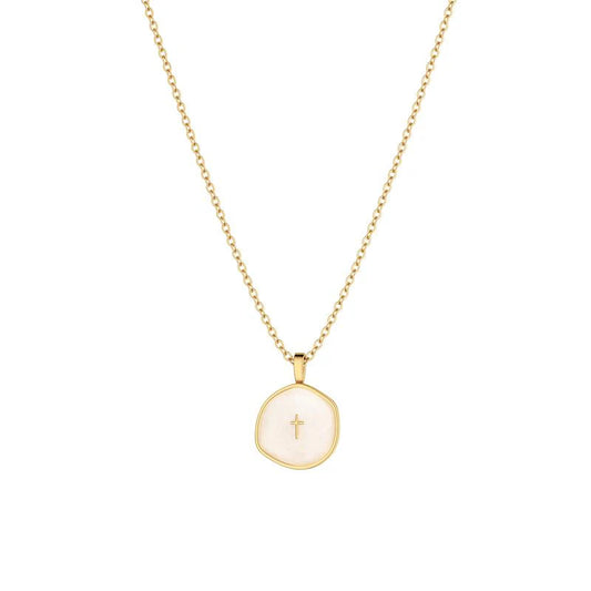 18k Dainty Cross Necklace