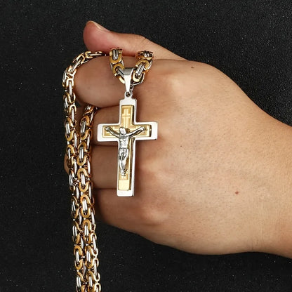 Sanctus Steel Cross Chain
