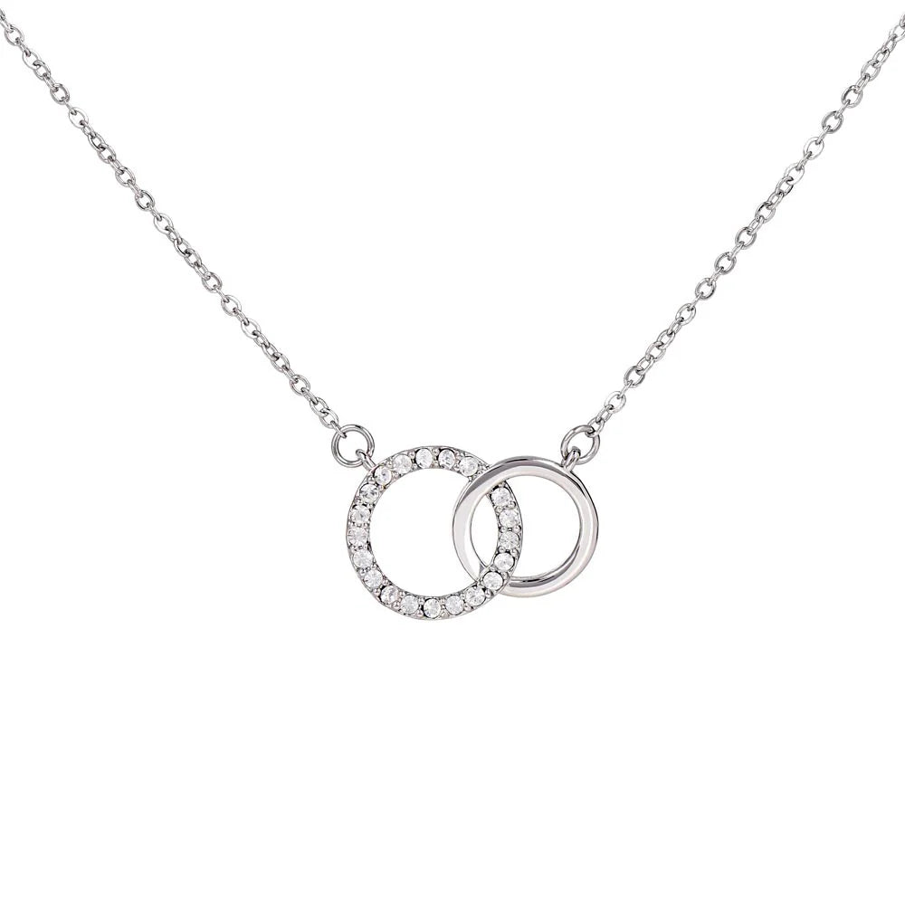 Double Circle Pendant Necklace